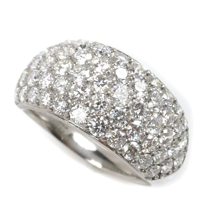 Pt900プラチナ リング・指輪 ダイヤモンド3.04ct 15.5号 7.3g レディース 中古