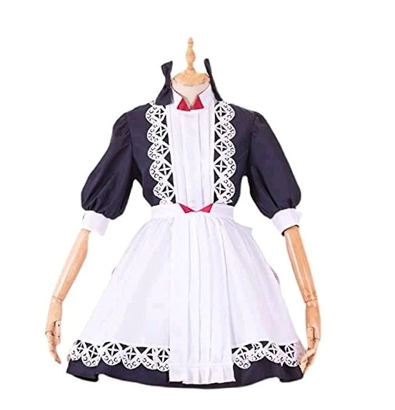 主人公ヘアアクセサリー付きコスプレ衣装ウィッグ靴