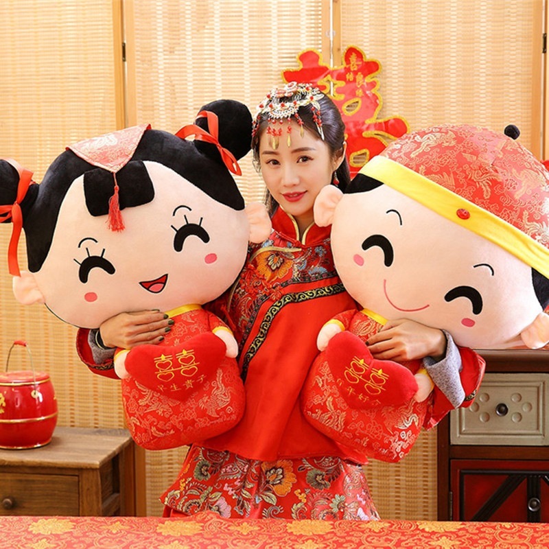 結婚祝いプレス人形結婚祝いカップル抱き枕ぬいぐるみアイデア結婚プレゼントぬいぐるみ