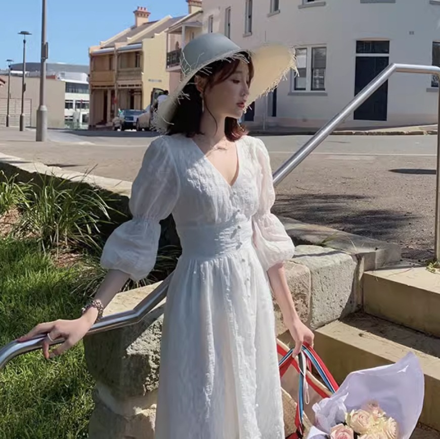 ワンピース フレアワンピース ロング丈 かわいい 大人可愛い きれいめ シンプル カジュアル 大人 上品 おしゃれ お洒落 大人女子 こなれ感 個性的 主役級 存在感 美容師 メイクアップアーティスト