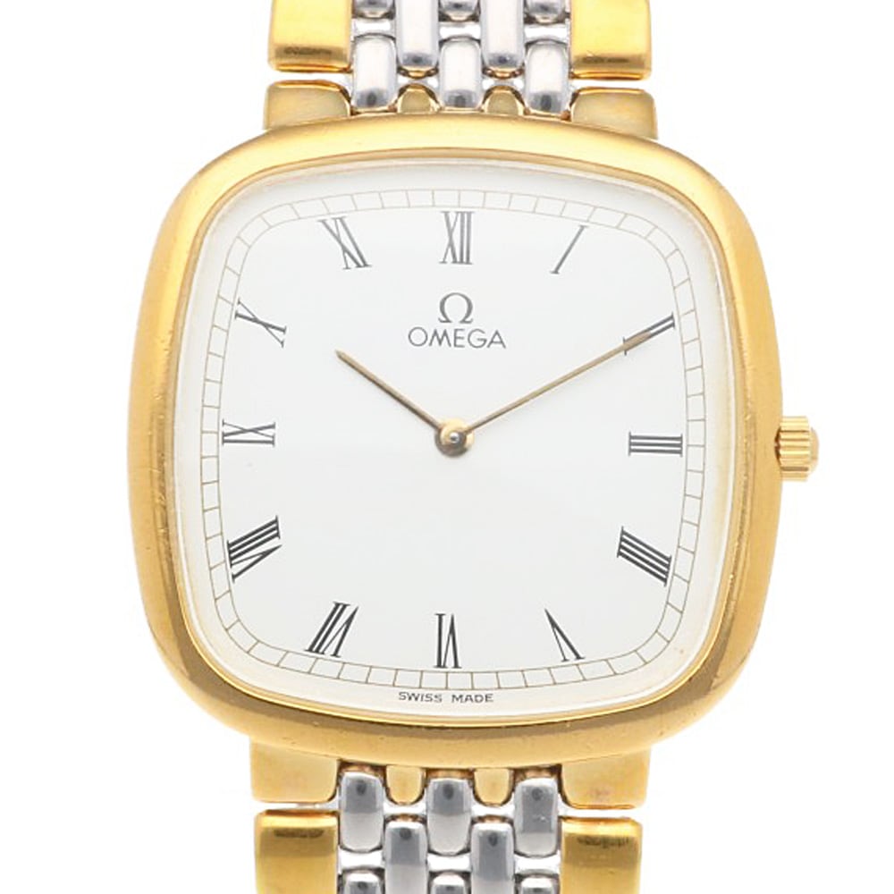 オメガ デヴィル 腕時計 GP クオーツ 1年保証 OMEGA 中古