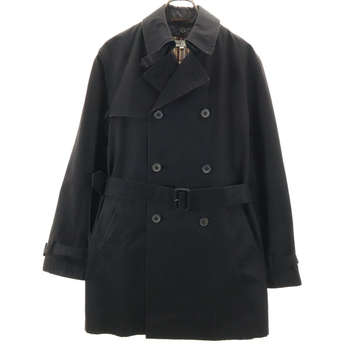 Paul Smith LONDON ポールスミスロンドン 日本製 ピーコート M ブラック系 ライナー メンズ 古着
