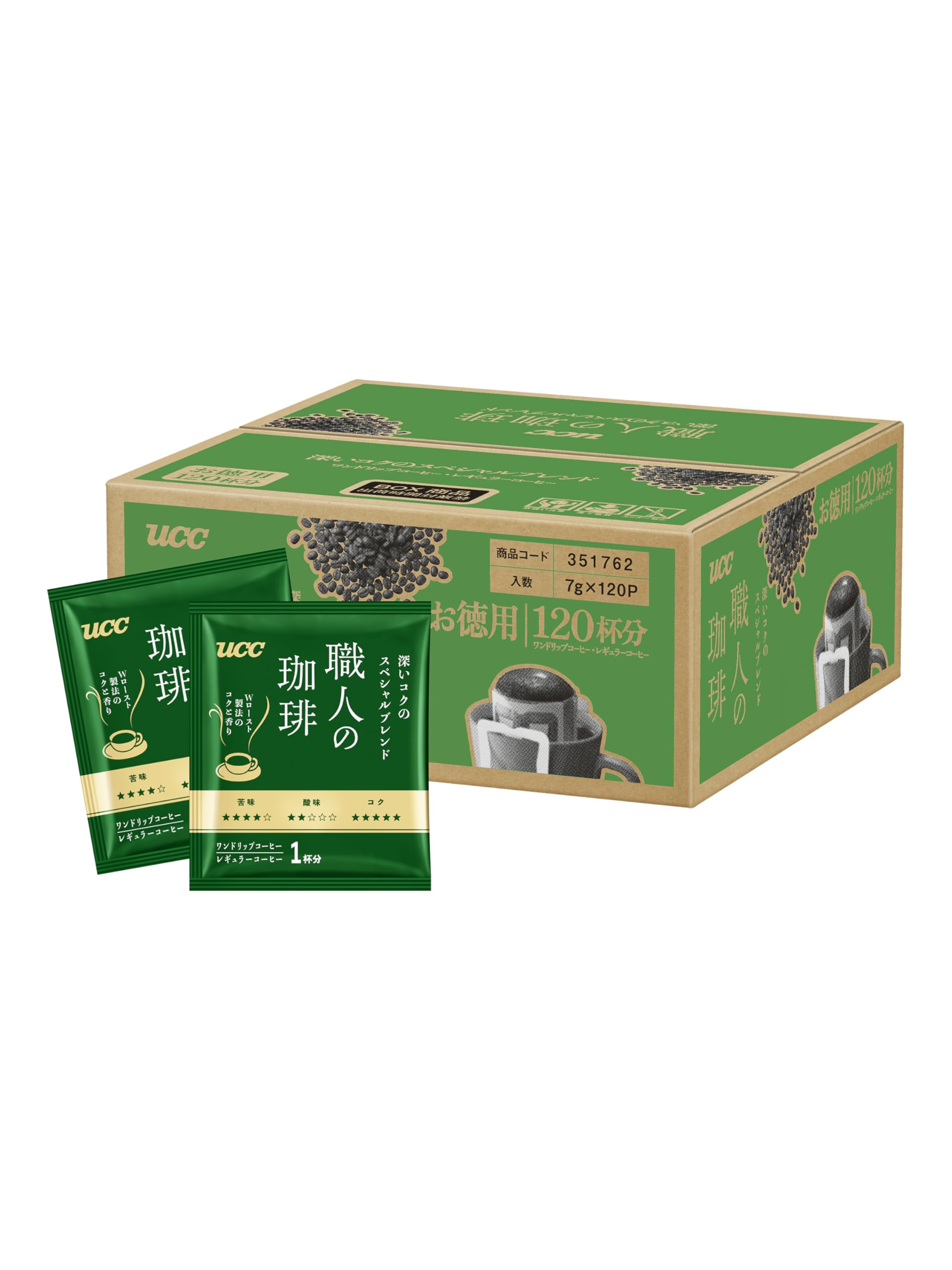 【Amazon.co.jp限定】UCC 職人の珈琲 ドリップコーヒー 深いコクのスペシャルブレンド 120杯 7グラム (x 120)