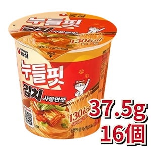 ヌードルフィット キムチカップ麺味 37.5g×16個低カロリー＆ピリ辛韓国即席麺【ヘルシー軽量サイズ】