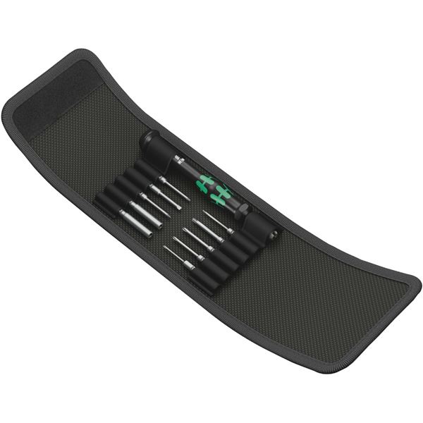 WERA ヴェラ 11点組 精密 ドライバービット Kraftform ハンドルセット 差込6.35mm 収納ポーチ付 073676 工具 ツール DIY