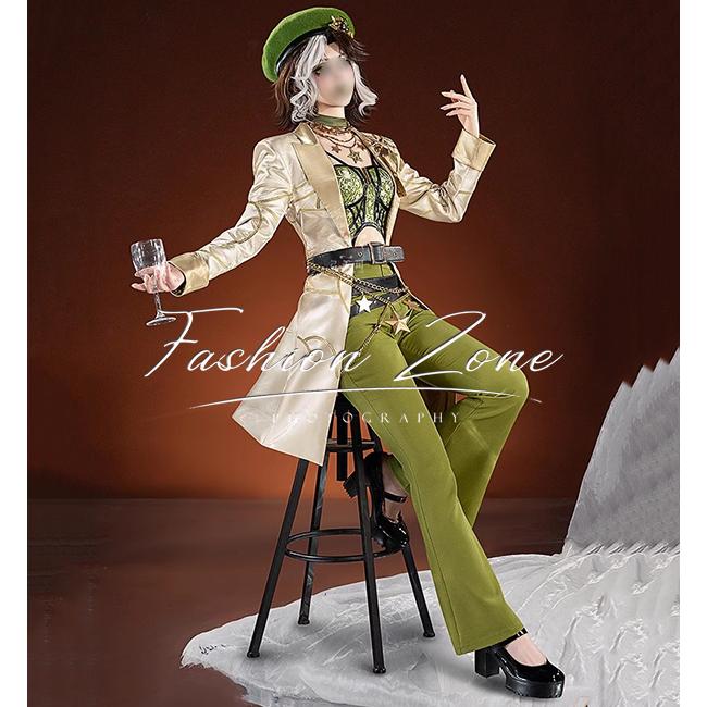 IdentityV 第五人格 風 調酒師 校正人 バーメイド デミ・バーボン コスプレ衣装 ウィッグ 靴 cosplay ハロウィン 演出服 変装