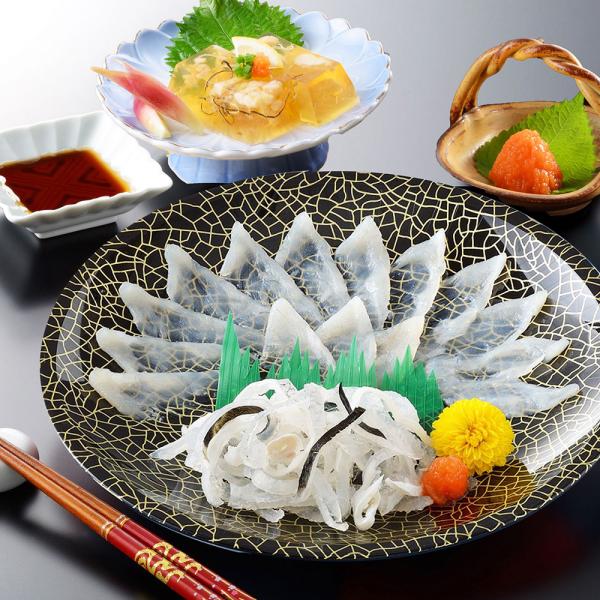 関とら本店 とらふく刺身 ふく煮こごりセット とらふぐ刺身15g とらふぐ皮20g ふぐ煮こごり100g SISK