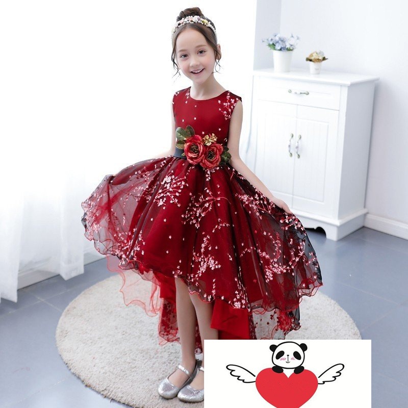 即納 最大半額 子供ドレス ミニ フォーマル 発表会 結婚式 フラワーガールドレス 演奏会 キッズドレス 安い 赤 ワンピース ドレス サイズ 130 Sindsepers Org Br