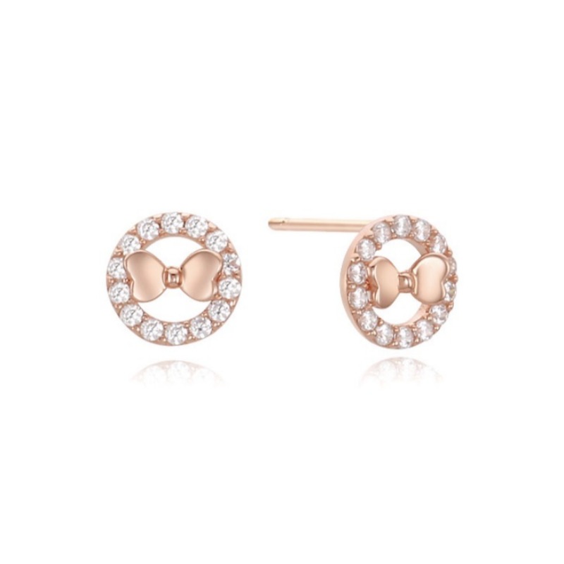COTTINY / Cute Ribbon Earrings / かわいい リボン イヤリング