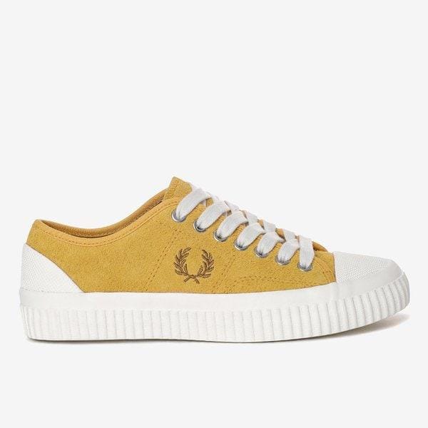 （FRED PERRY）23SS 男女兼用スニーカー ヒューズロー テクスチャードスエード(SFPU2314338-P95)