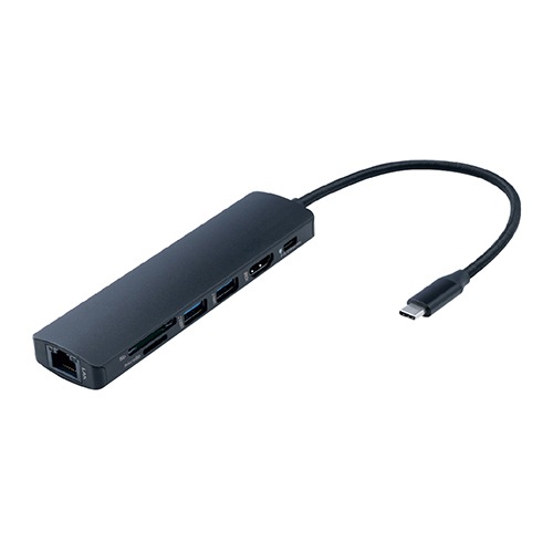 ナカバヤシ PD対応 Type-C 6in1 ドッキングステーション Joshinオリジナルモデル UDC09JBK