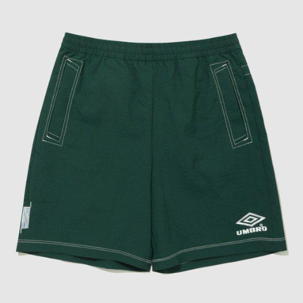 ショートパンツ NQK UQ223CHP59-BGN クリスピータスラン 4.5部丈ショートパンツ / BLUE GREEN