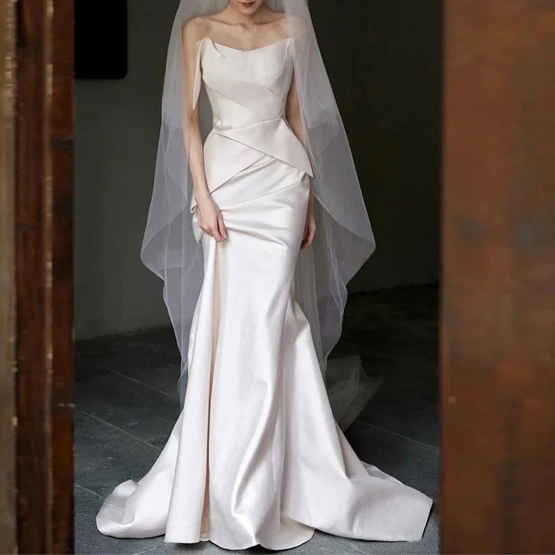 春ワンピース 新作 フレンチヴィンテージ フィッシュテールスカート気質 花嫁ロングドレス 結婚式ワンピース成人式 ドレス お呼ばれドレスフォーマルドレス同窓会 ドレス同窓会 ワンピースパー