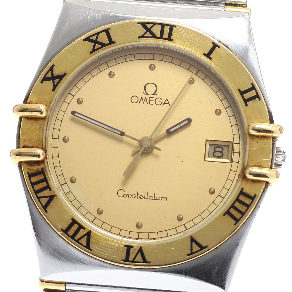 オメガ OMEGA コンステレーション デイト ハーフバー クォーツ メンズ _890701【中古】