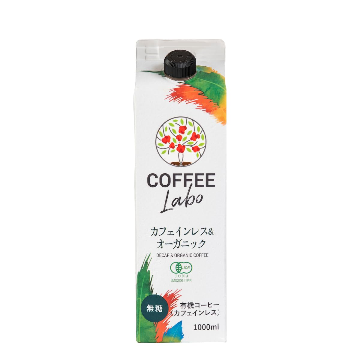 冷蔵クリエイト COFFEE LABO カフェインレス&オーガニック 1000ｍｌ×6本