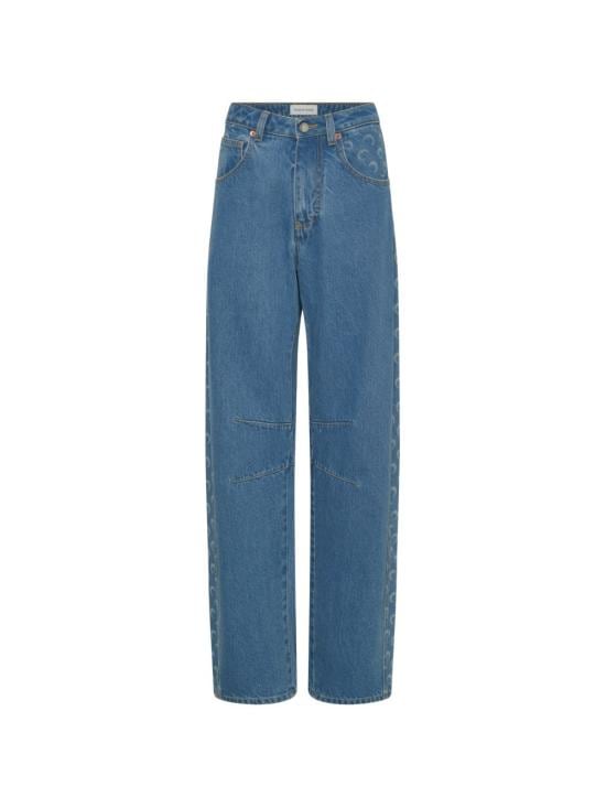 MARINE SERRE Women Denim Pants WPA174A CDEN0002BL05 494