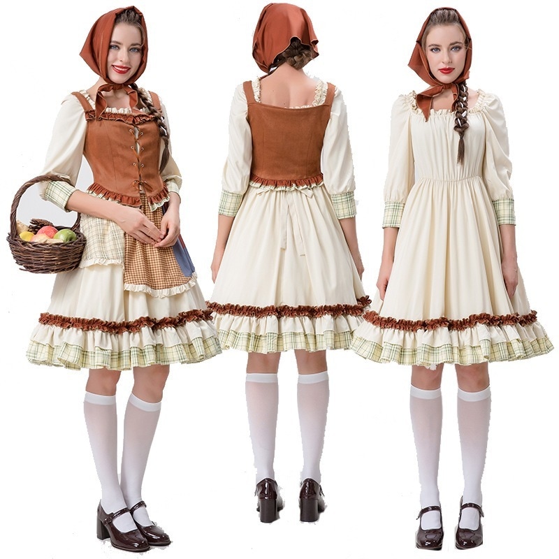 ハロウィン赤ずきん衣装大人のコスプレパーティー衣装赤ずきんケープワンピース