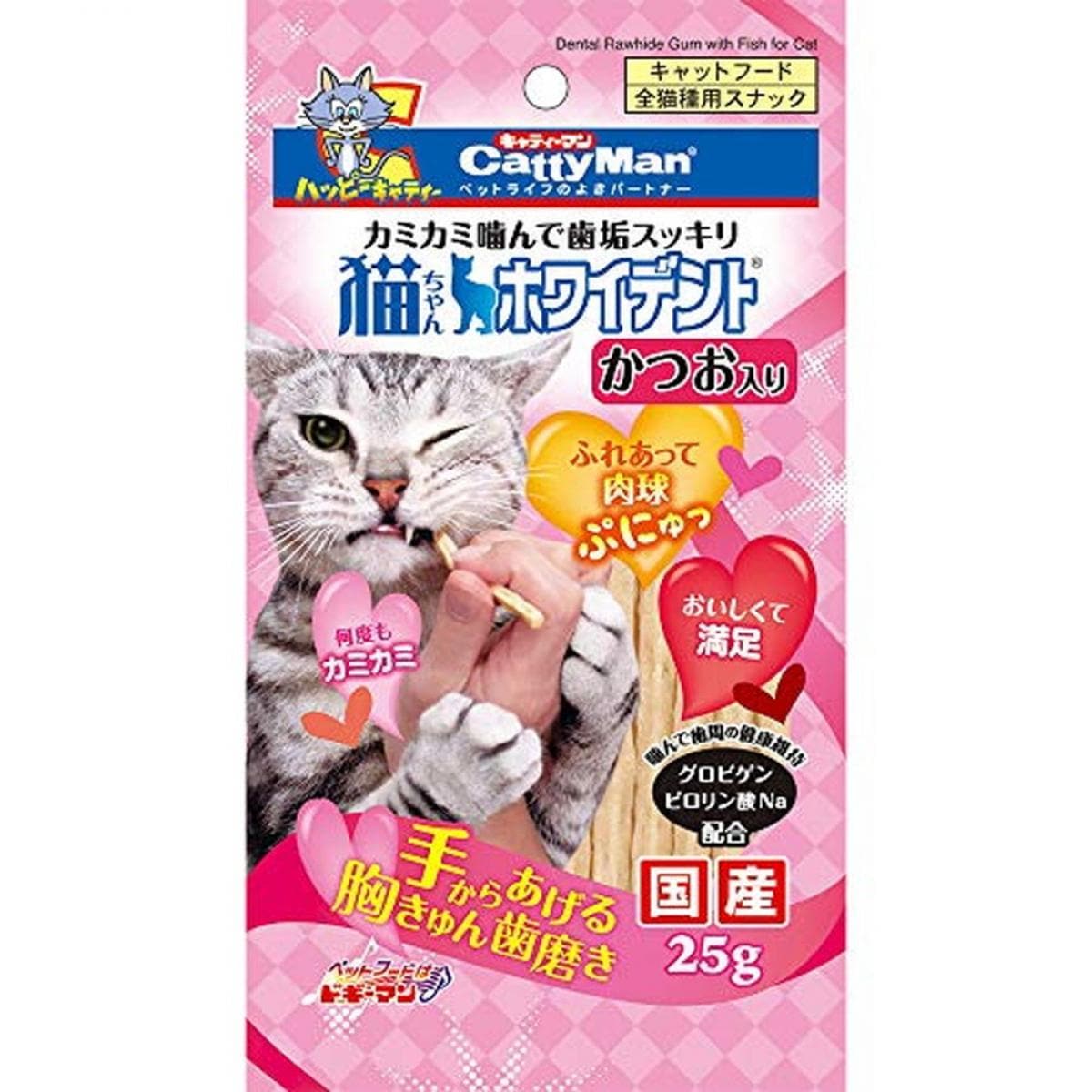 ドギーマンハヤシ キャティーマン 猫ちゃんホワイデント かつお入り 25g 価格比較 - 価格.com