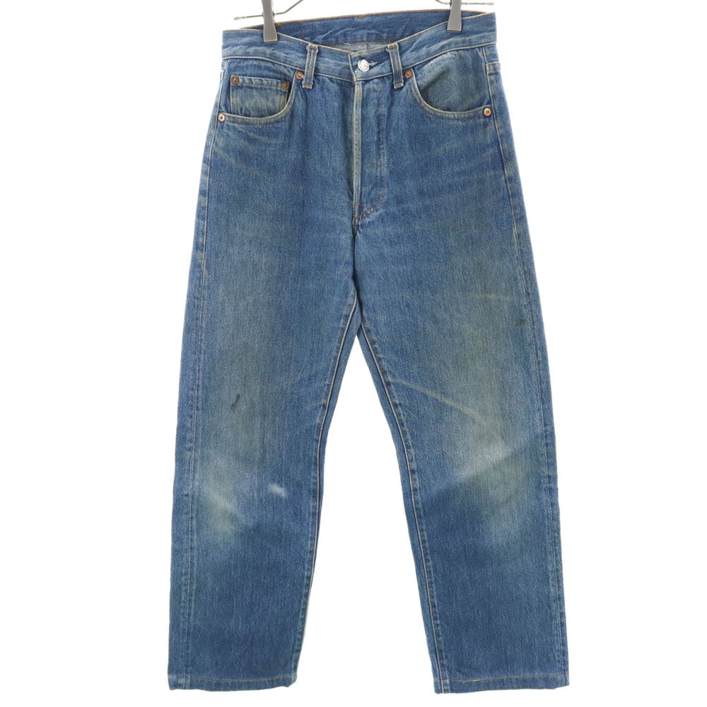 80s 90s 501xx バレンシア工場 縮率10％ ボタンフライ デニムパンツ W29 ブルー ジーンズ メンズ