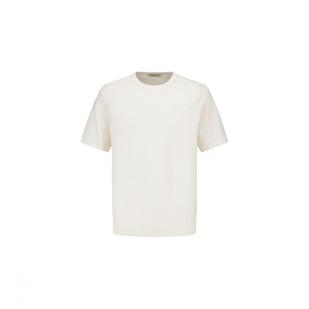 [ジョージア] 男性）ミラクールモディファイドテクスチャードショートスリーブニット_AEF2ER1101IV