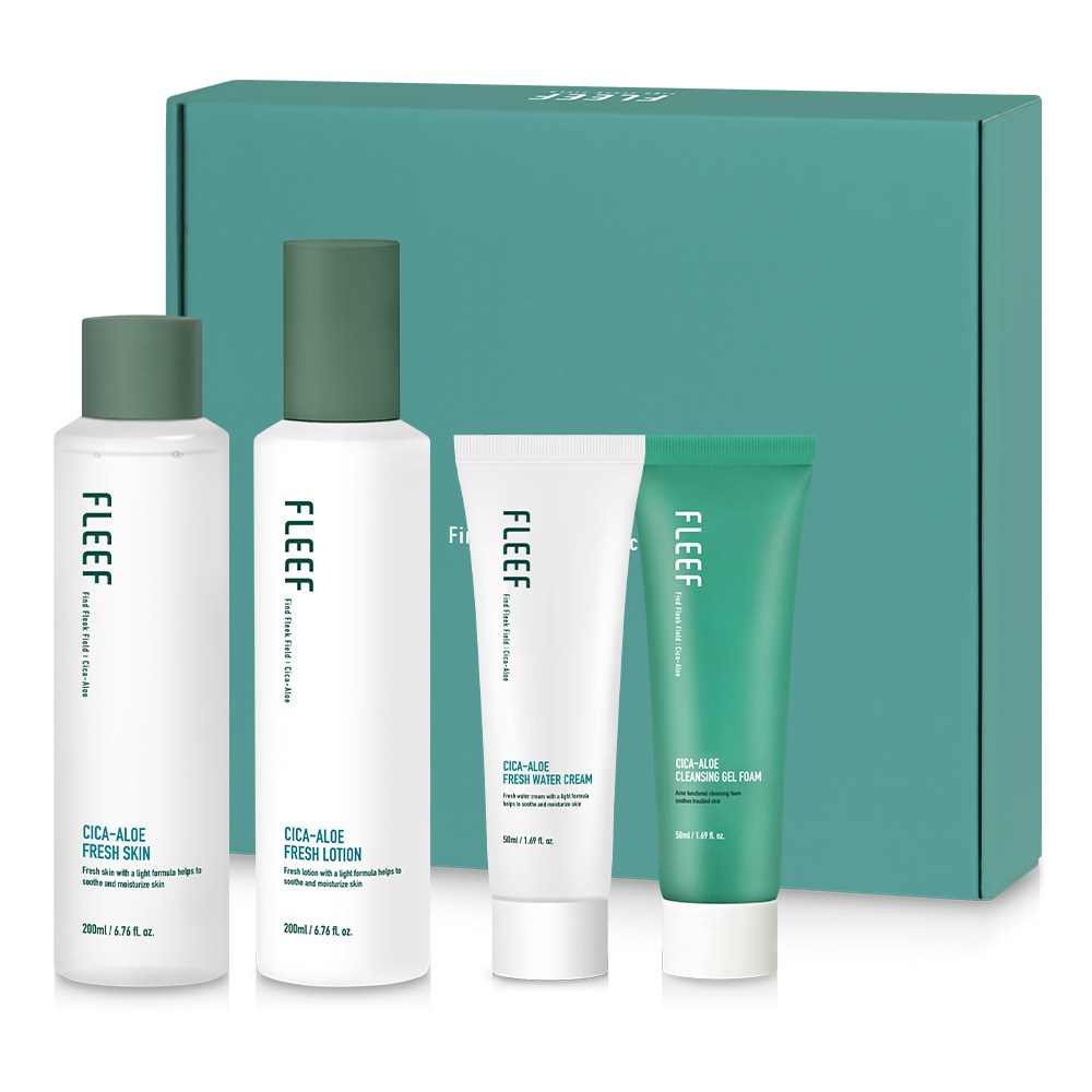 フリフシカアロエフレッシュギフトセットフレッシュスキン200ml +フレッシュローション200ml +水分クリーム50ml +ジェルフォーム50ml1セット