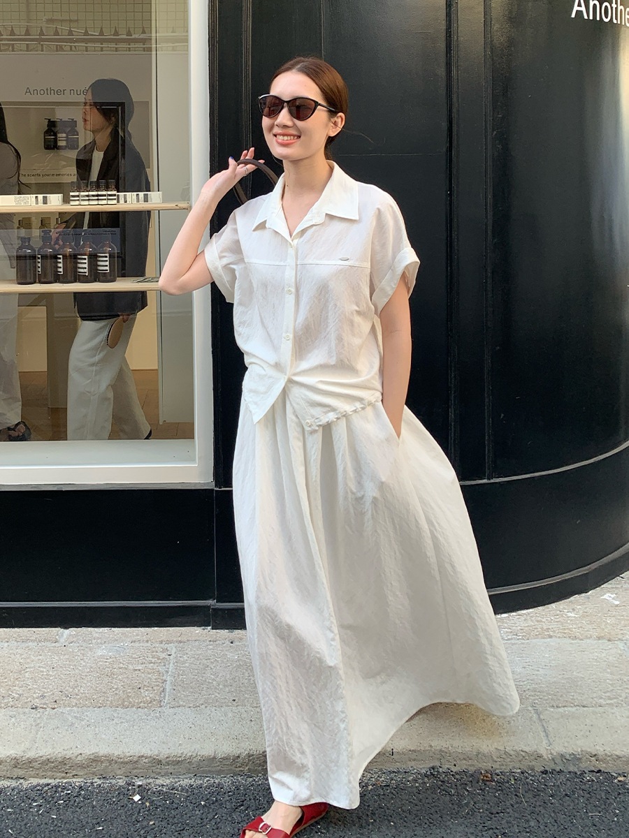 上品 セットアップ 半袖トップス＋タイトスカート オフィスカジュアル 通勤コーデ 夏服 レディース