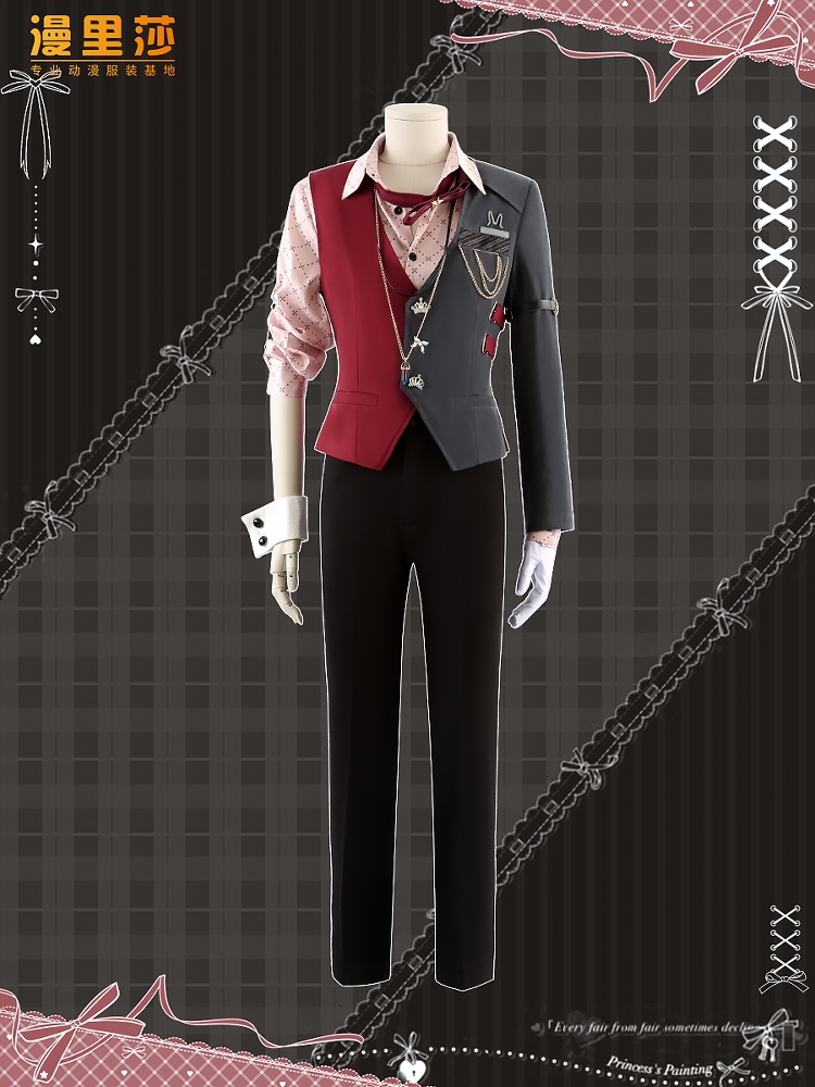 新世界カーニバルは混乱していますYide Yideコス衣装カスタムスーツベストウサギの耳