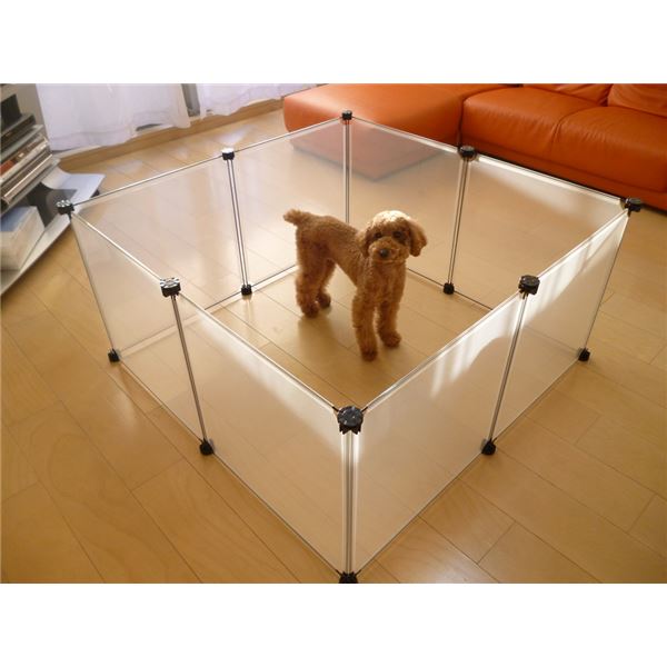 （まとめ）ペットフェンスS8枚組（ペット用品）(×5セット)