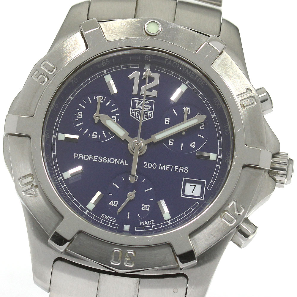 タグホイヤー TAG HEUER CN1112 エクスクルーシブ クロノグラフ デイト クォーツ メンズ _826527【中古】
