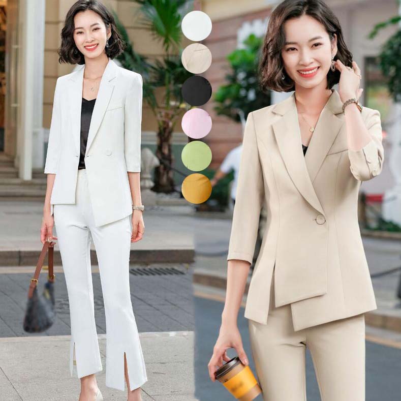 レディース パンツスーツ リクルートスーツ セットアップ 2点セット ジャケット+パンツ 通勤 OL ビジネススーツ きれいめ スーツ フォーマルスーツ セレモニースーツ 上下セット カジュアル ママ