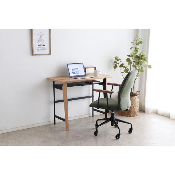 デスク 机 ゲーミングデスク おしゃれ 棚付き 北欧モダン 木製 pcデスク 学習机 勉強机 ワークデスク ライティングデスク オーク パソコンデスク