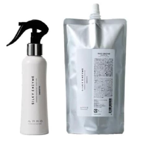 【2点】アプロ シルキーエンザイム スムース 本体＋詰替セット 150ml/300ml 酵素トリートメント 髪質改善 軟毛 細毛 絡まり防止 補修 サロン専売