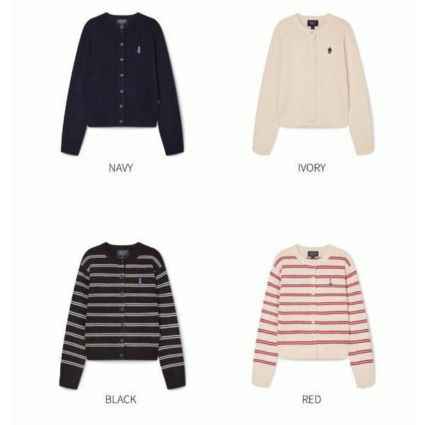 WHOAU スティーブ ラウンドネック カーディガン WHCKG1111FSG