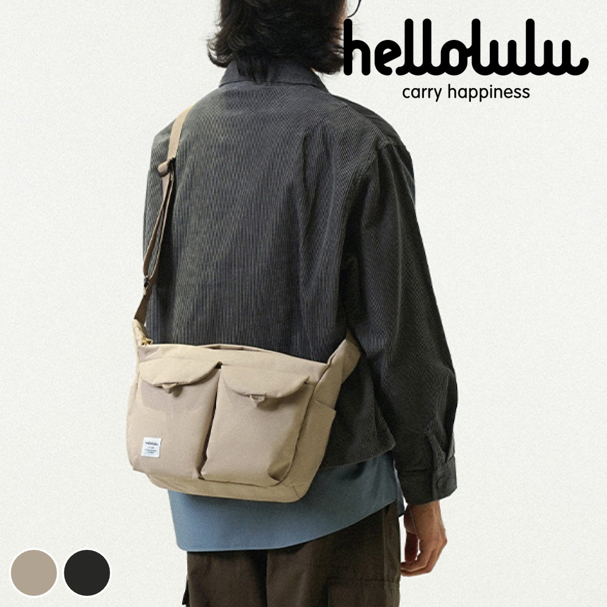 ショルダーバッグ hellolulu ケイ KAY 6L ハロルル バッグ ショルダー クロスボディ レディース メンズ 鞄 かばん 軽い 撥水 斜め掛け クロスバッグ ファスナー コンパクト