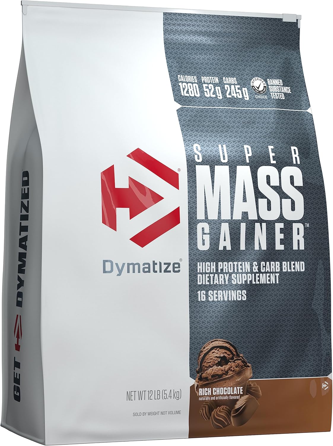 Dymatize Super Mass Gainer Protein Powder, Rich Chocolate, 12 lbs 12,521円