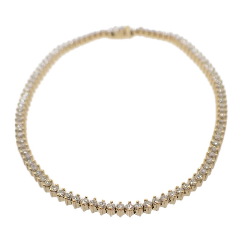 デザインジュエリー テニス ブレスレット K18YG イエローゴールド ダイヤモンド 2.00ct メンズ レディース 人気 美品 ギフト【Aランク】