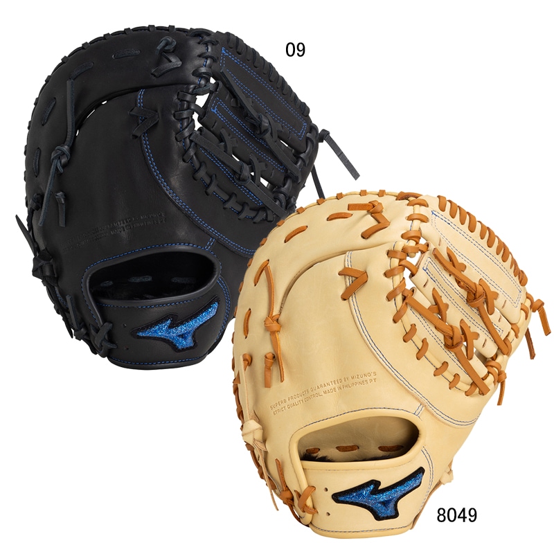 少年軟式用 ウィルドライブ ブルー 一塁手用／TK型 野球 少年 JR ジュニア 軟式 ファースト ミット 24AW(1AJFY31600)