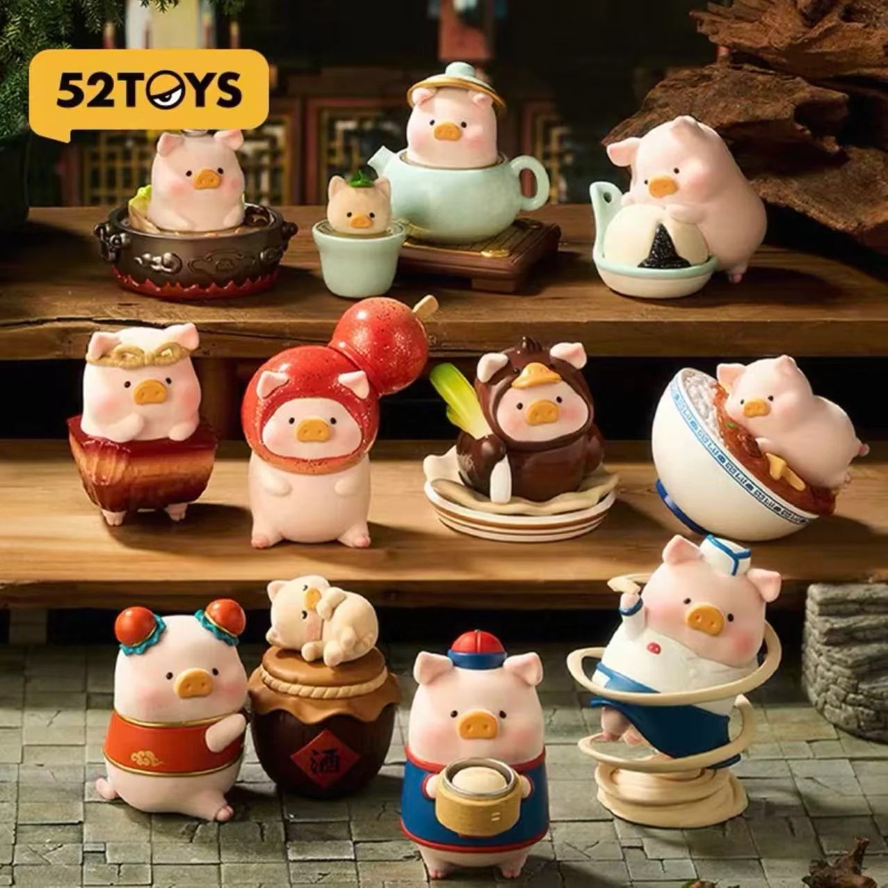 【3日出荷！公式正規品】52 TOYS キャンディポーク LuLuポーク Lu家小館 ミニチュアフィギュア ブラインドボックス 隠し版 レア かわいい おしゃれ インテリア コレクション プレゼント