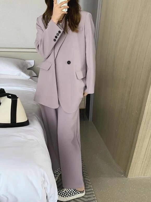 就活 通勤 カジュアルスーツ ジャケット+パンツ ママスーツ 事務服 レディース リクルートスーツ セレモニースーツ 可愛い 体型カバー アップ オフィス ビジネススーツ フォーマルスーツ スーツ 2