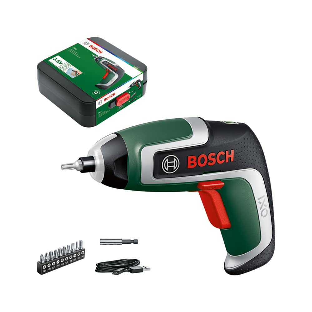 BOSCH(ﾎﾞｯｼｭ) コードレスドライバー (本体のみビットセット（10本）マグネットビットホルダーマイクロUSBケーブル（Type-B）キャリングケース) IXO7
