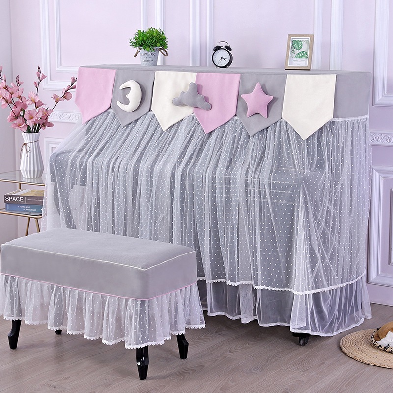 ピアノカバー 椅子カバー 2点セット フルカバー ピアノトップカバー アップライトピアノカバー デジタルピアノカバー 電子ピアノカバー 防塵カバー ピアノカバーセット 可愛い おしゃれ 韓国風