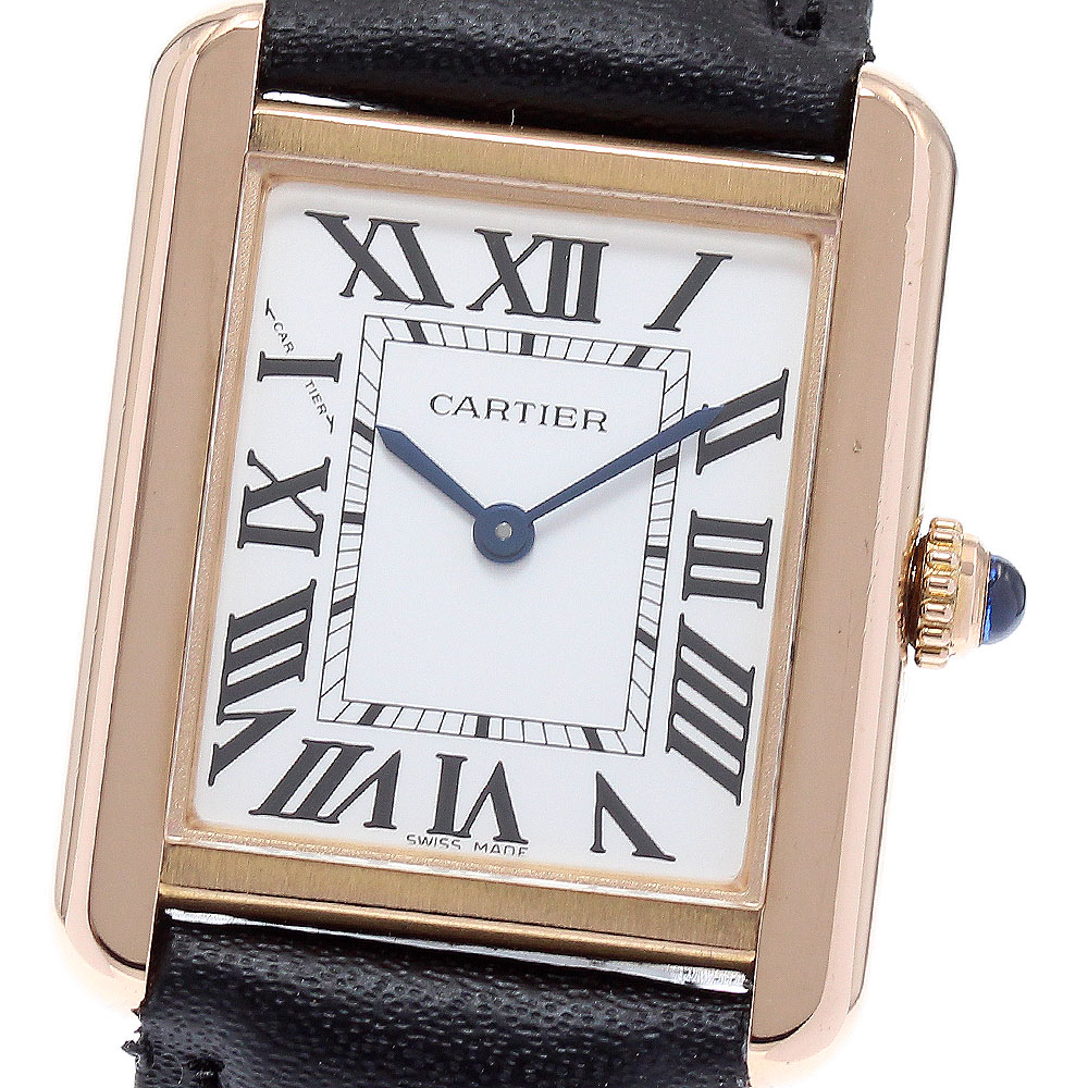 カルティエ CARTIER W5200024 タンクソロSM クォーツ レディース 良品 _869203【中古】