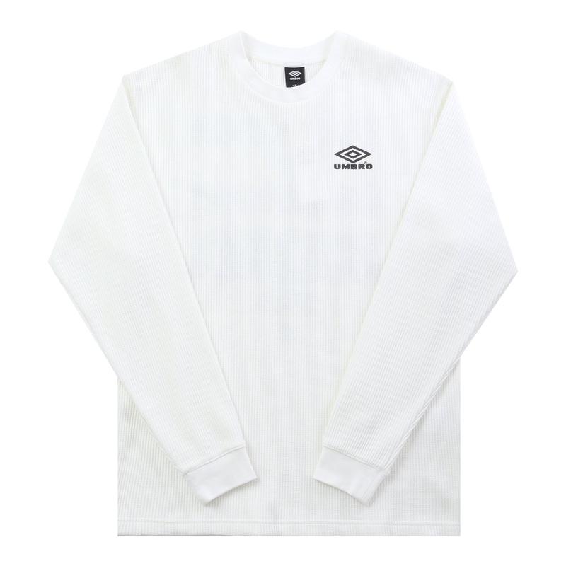 共用ヘリテージレタリングワッフル長袖Tシャツ UR121CRL21 SCW