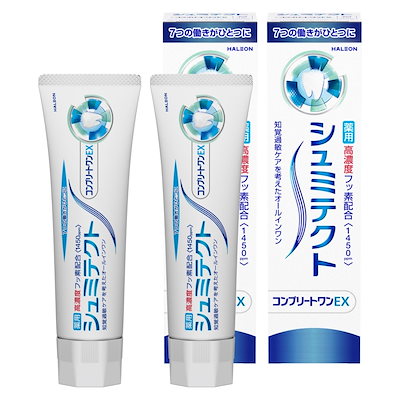 他サイト： シュミテクト コンプリートワンEX【医薬部外品】歯磨き粉 知覚過敏ケア 高濃度フッ素配合 2本【お得セット】の商品画像