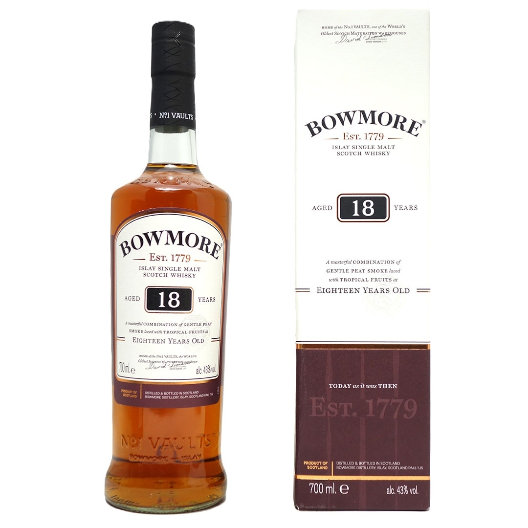 ボウモア 18年 43度 箱付 700ml 正規品 スコッチウイスキー ^YCBW18J0^