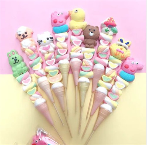 30g 串スティックとマシュマロ漫画ミックスひょうたんスナック キャンディ ケーキ ベーカリー ショップ 誕生日プレゼント 7,342円