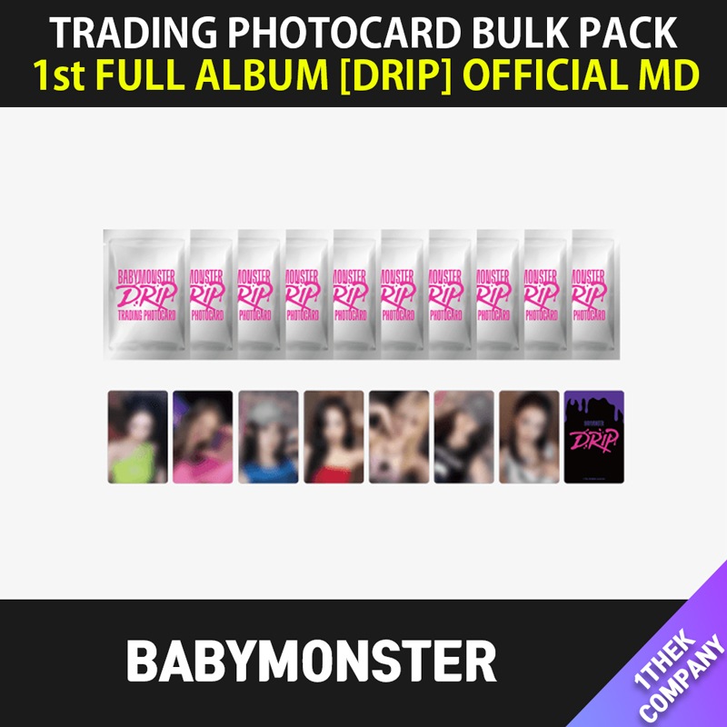 [購入金額特典]（TRADING PHOTOCARD BULK PACK）BABYMONSTER 1st FULL ALBUM [DRIP] OFFICIAL MD