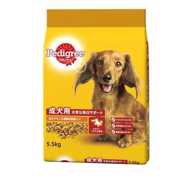 Pedigree(ペディグリー) ドライ 成犬用 旨みチキン&緑黄色野菜入り 5.5kg