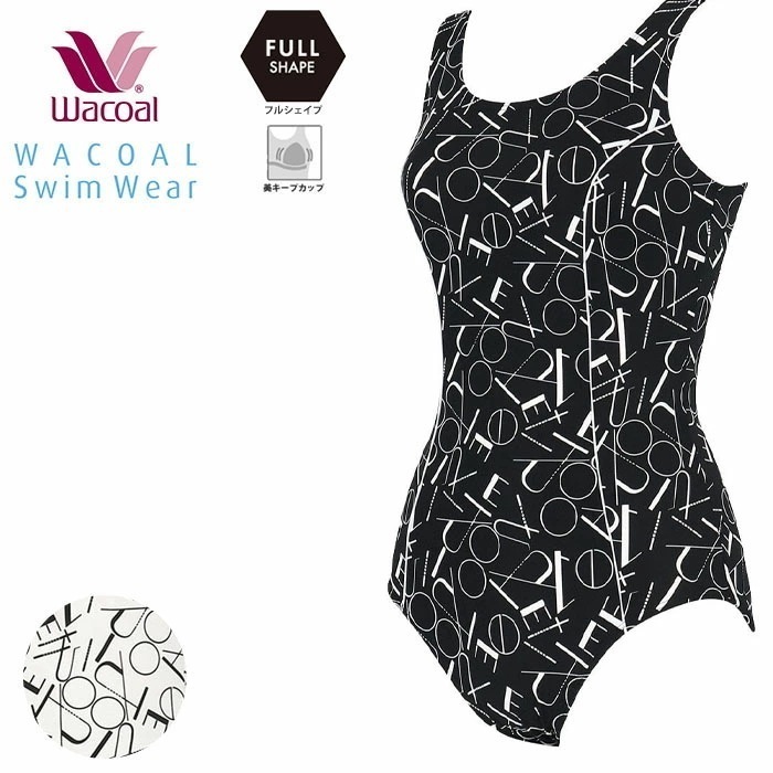 ワコール スイムウェア フルシェイプタイプ ワンピース水着 15L 17LL 19LL SWO513 【F】