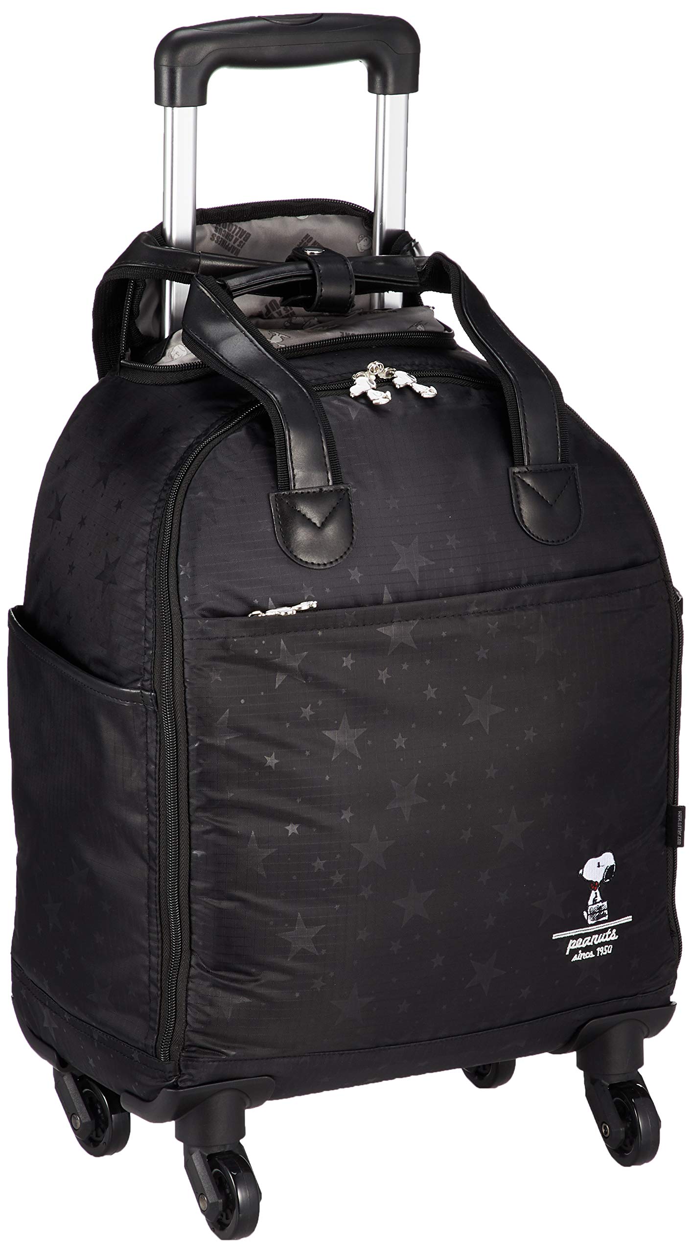 [シフレ] ソフトジッパースーツケース カラバリ豊富 機内持ち込み可 23L 44 cm 2kg PN27スターブラック